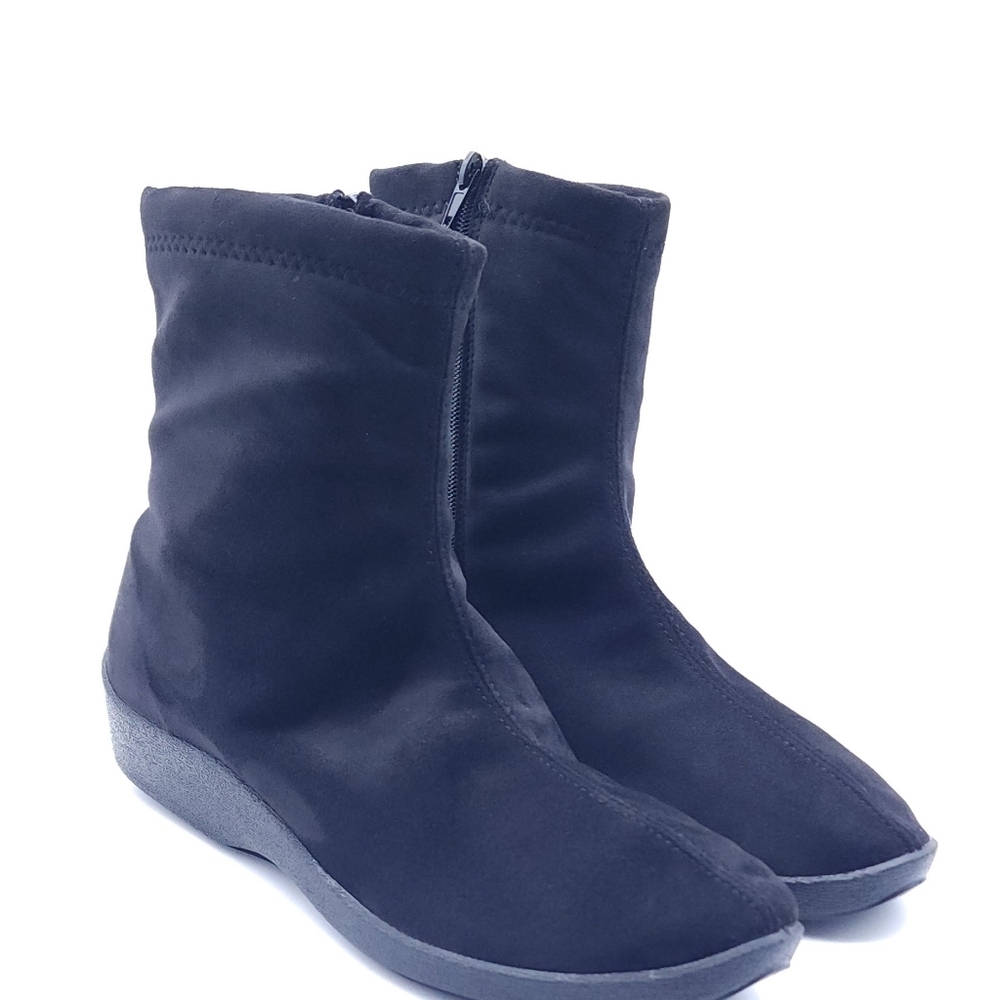 Arcopedico L8 Posh Black Faux Suede Lytech Ankle Boot Lightweight Womens Size 12 - Picture 5 of 10